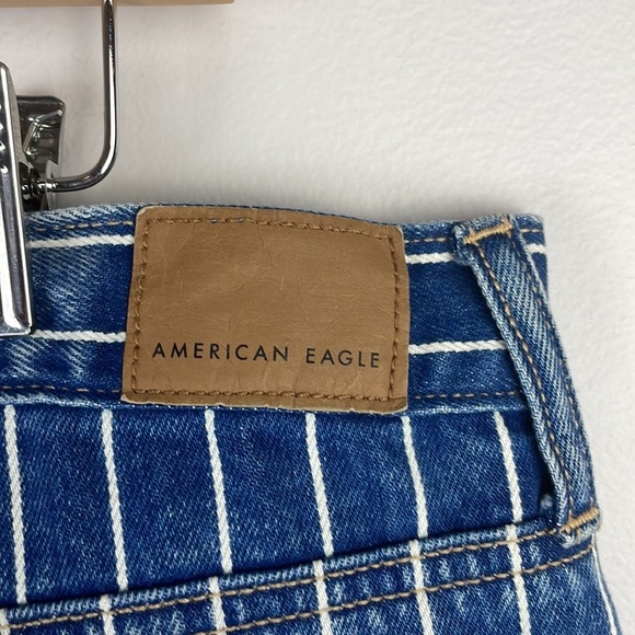 American Eagle Mom Jean Stripe SZ 14 Regular Unique Plus Size - Picture 10 of 14